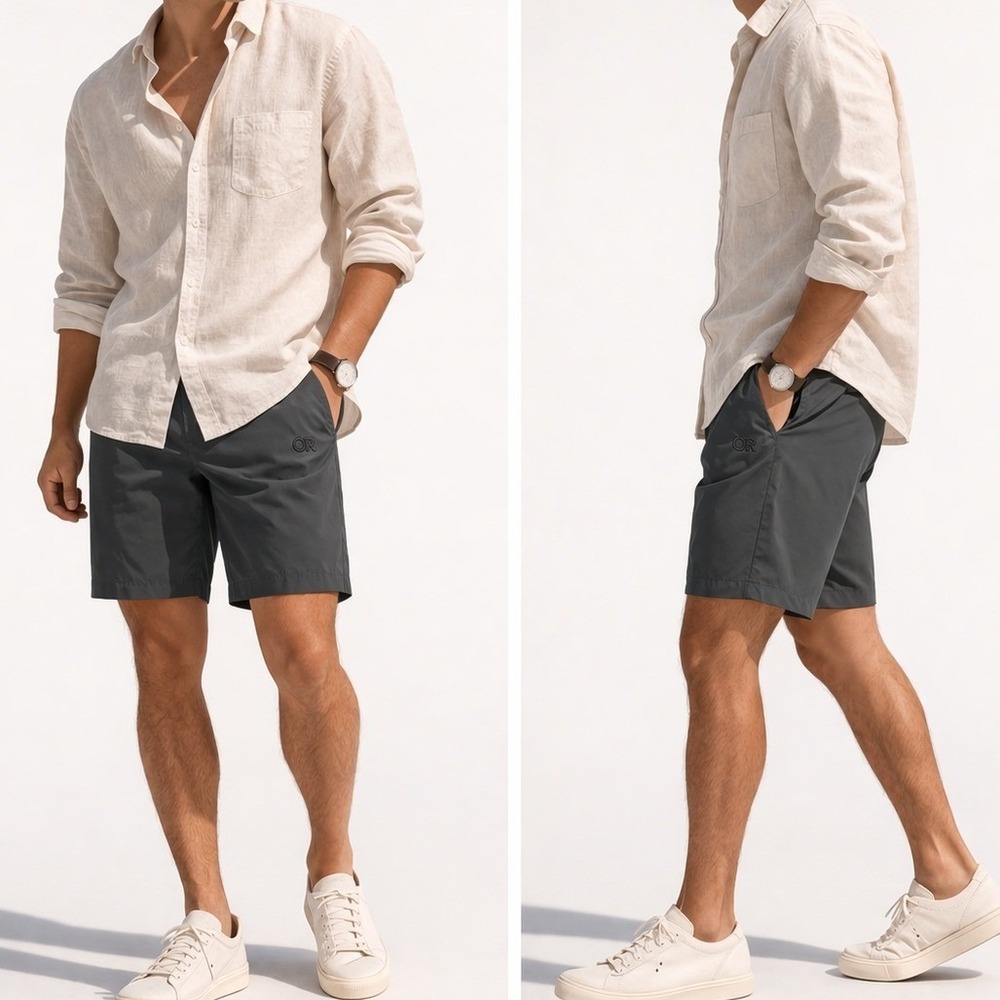 Outdoor Research Voodoo Shorts Mens 31 Charcoal Grey 10in Inseam Hiking Gorpcore